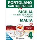 Copertina Portolano cartografico 4 Sicilia IV edizione 2026 di Luca Tonghini, Edizioni il Frangente