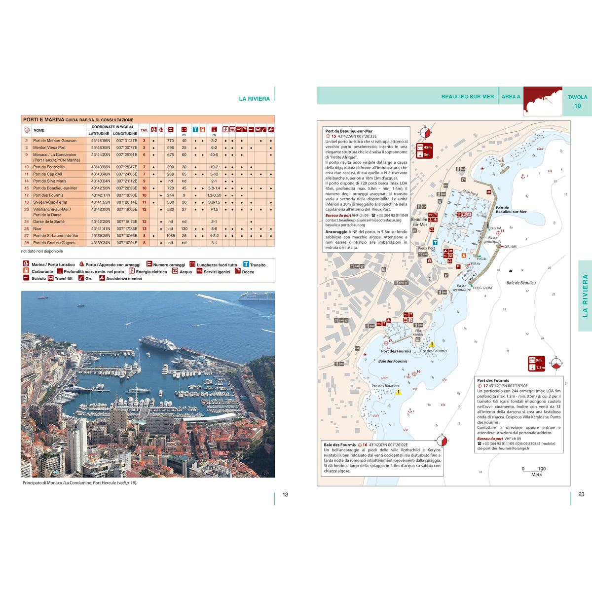 Portolano Cartografico 10 Francia Mediterranea da Menton a Cap Cerbère – pagine dell'estratto dell'editore (2/4)