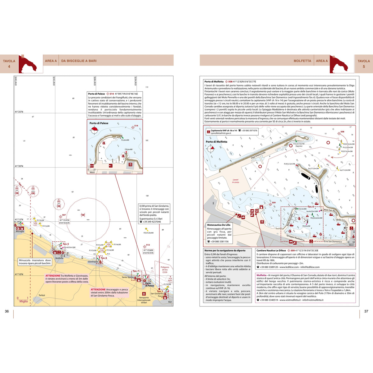 Portolano Cartografico 5c Adriatico Meridionale e Ionio Settentrionale – pagine dell'estratto dell'editore (6/6)
