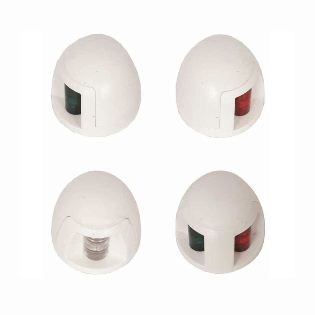 Fanale On Deck LED nautico bianco, set 4 pezzi con lenti rosse, verdi e bianche | Onautica