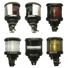 Fanali navigazione DHR rosso verde bianco giallo plastica acciaio inox per barche fino 20m | Onautica