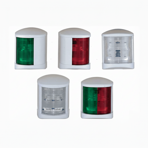 Set fanali navigazione RINa Midi White: verde, rosso, bianco e bicolore, corpo bianco plastica | Onautica