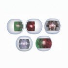 Fanali navigazione Midi Flat White: 5 varianti luce verde, rossa, bianca e combinata, corpo bianco arrotondato | Onautica