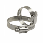Coppia fascette stringitubo acciaio inox HI-TORQUE HD banda 15,8mm, vite di serraggio, forate | Onautica