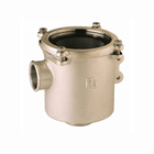 Filtro acqua di mare RGM 1" in ottone nichelato con cestello e coperchio a viti | Onautica