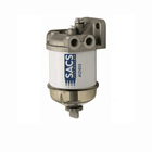 Filtro diesel 55S SACS Filtration con coppa trasparente e testa in alluminio grigio con spurgo decantatore | Onautica