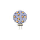 Lampadina LED G4 1,8W disco rotondo blu con 9 SMD warm white e attacco bipinnare laterale | Onautica