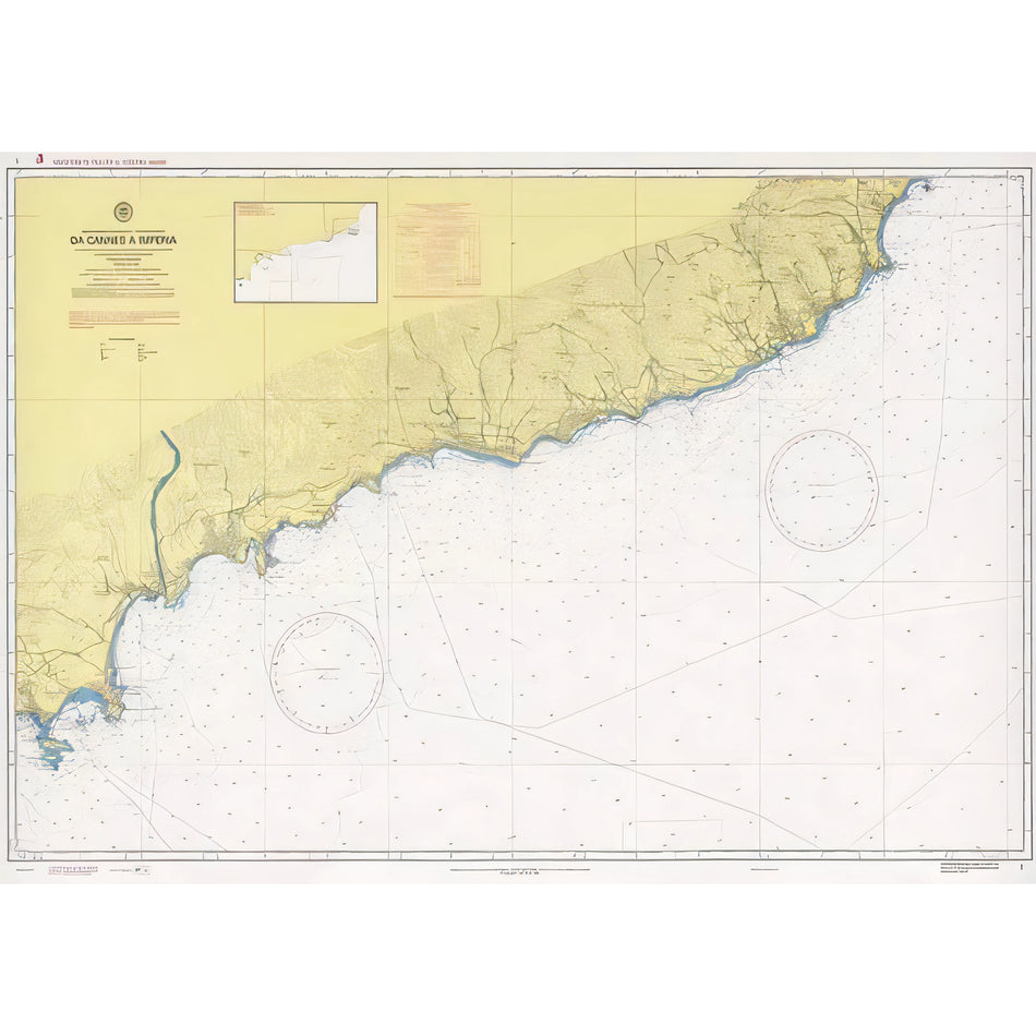 Carta nautica IIM 01 Da Cannes a Imperia – Istituto Idrografico della Marina