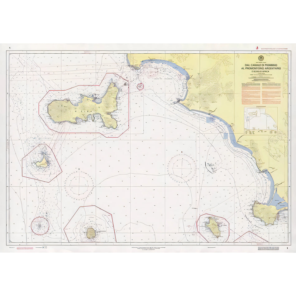 Carta nautica IIM 05 Dal Canale di Piombino al promontorio Argentario e Scoglio d’Africa – Istituto Idrografico della Marina
