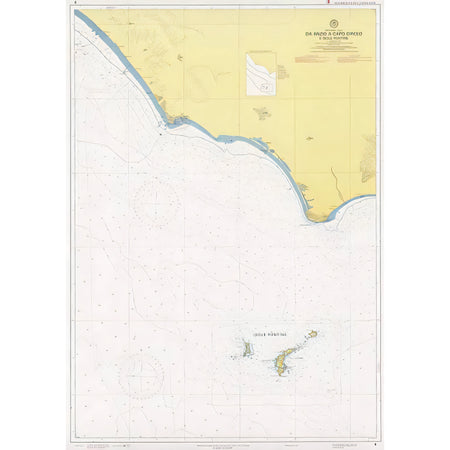 Carta nautica IIM 08 Da Anzio a Capo Circeo e Isole Pontine – Istituto Idrografico della Marina