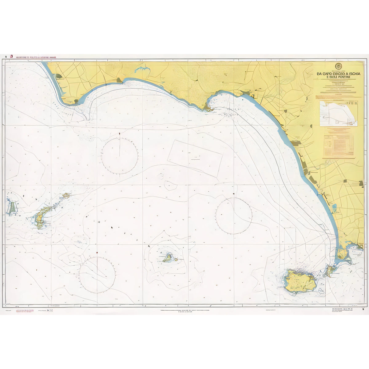 Carta nautica IIM 09 Da Capo Circeo a Ischia e Isole Pontine – Istituto Idrografico della Marina