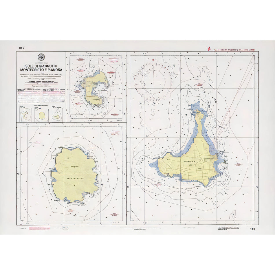 Carta nautica IIM 118 Isole di Giannutri Montecristo e Pianosa – Istituto Idrografico della Marina