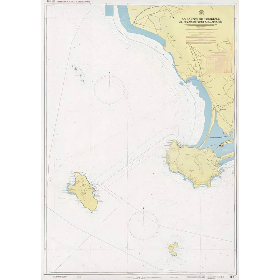 Carta nautica IIM 122 Dalla Foce dell’Ombrone al Promontorio Argentario – Istituto Idrografico della Marina