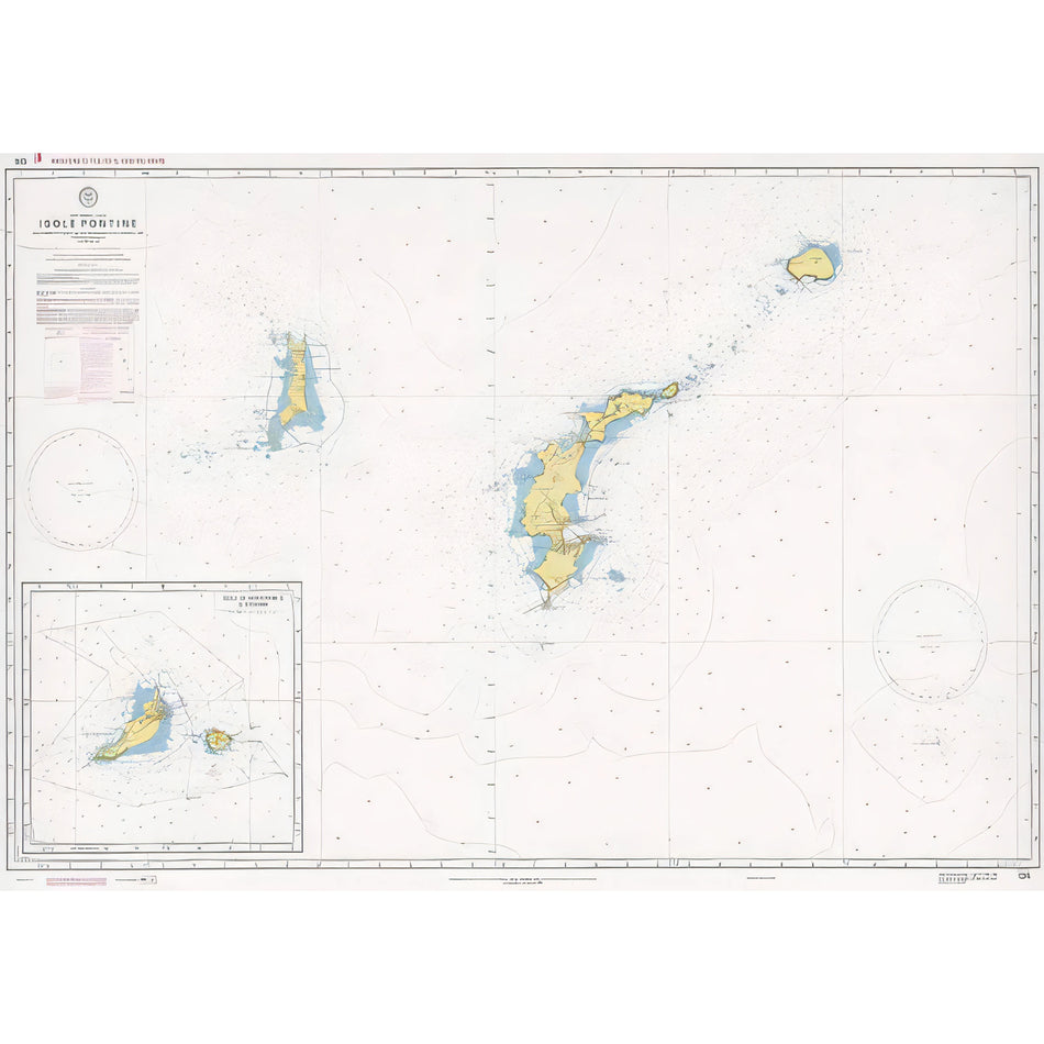 Carta nautica IIM 126 Isole Pontine – Isole di Ventotene e S. Stefano – Istituto Idrografico della Marina