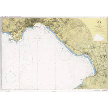 Carta nautica IIM 130 Litorale di Napoli – Istituto Idrografico della Marina