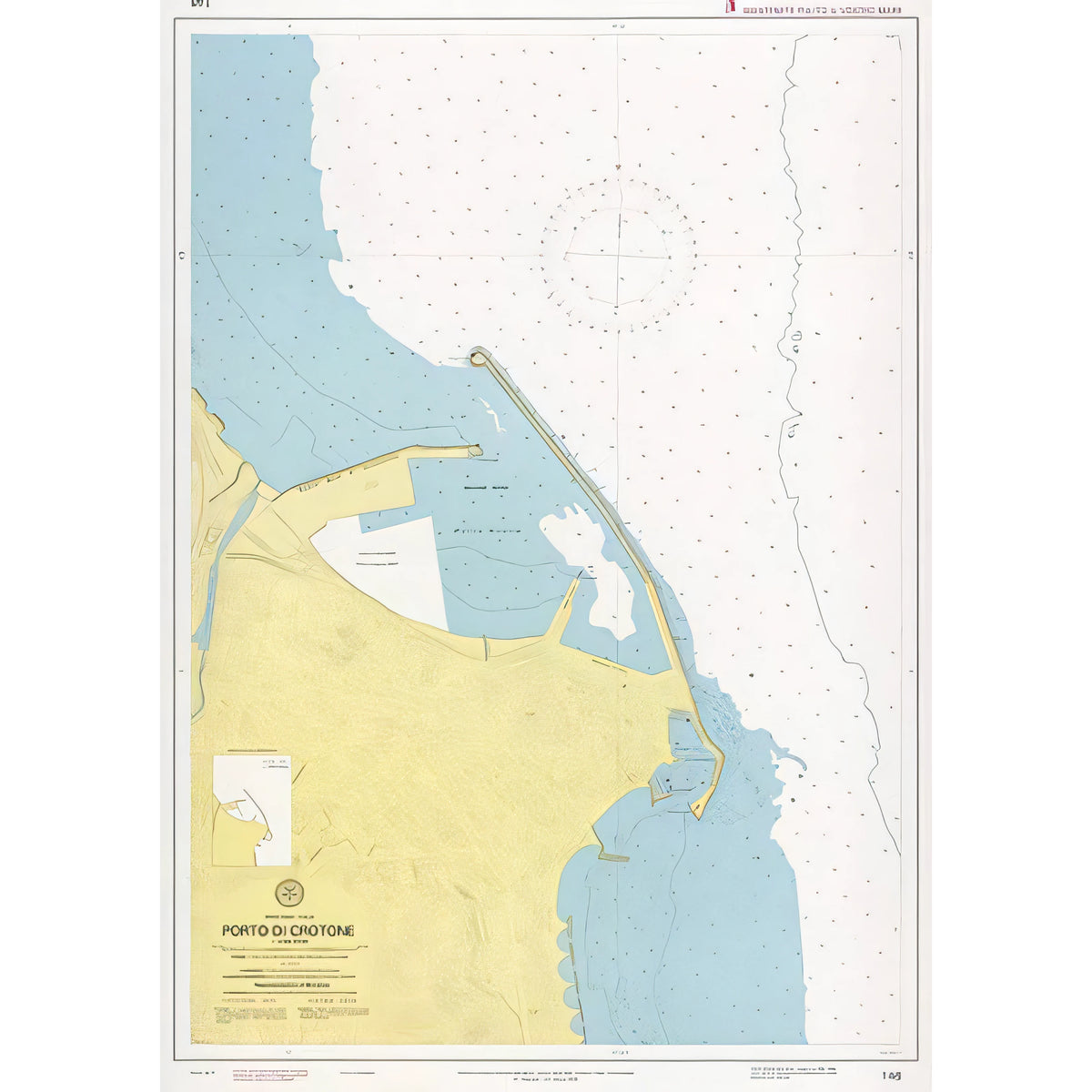 Carta nautica IIM 146 Porto di Crotone – Istituto Idrografico della Marina
