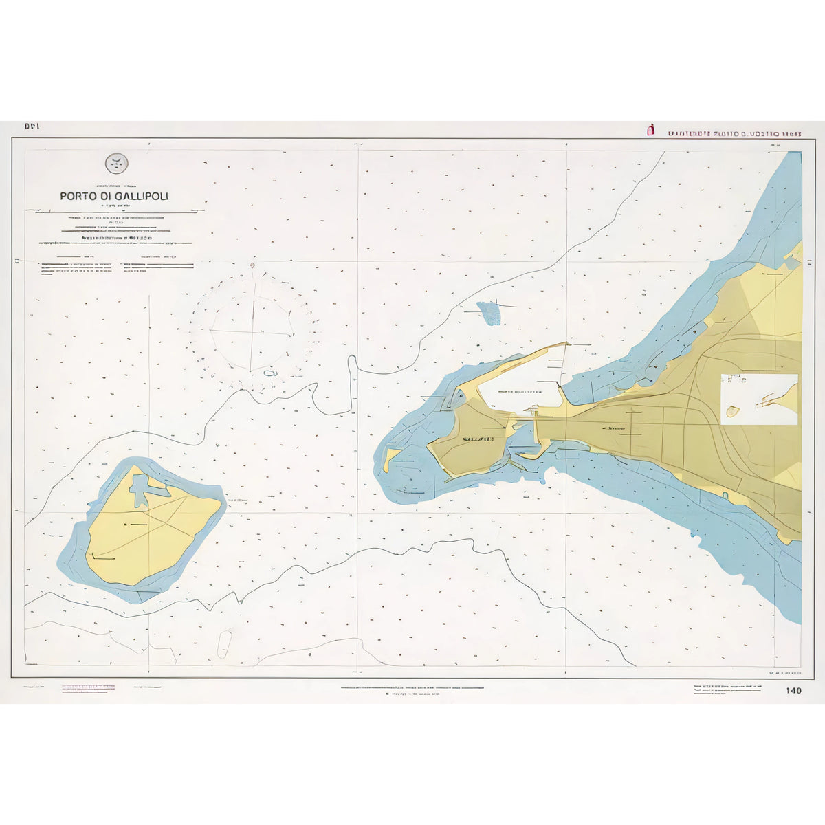 Carta nautica IIM 149 Porto di Gallipoli – Istituto Idrografico della Marina