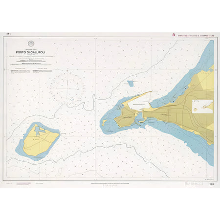 Carta nautica IIM 149 Porto di Gallipoli – Istituto Idrografico della Marina