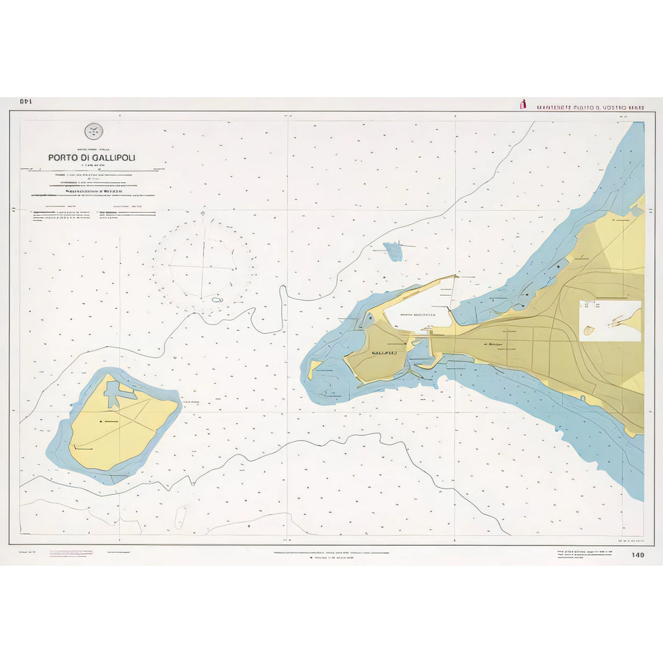 Carta nautica IIM 149 Porto di Gallipoli – Istituto Idrografico della Marina