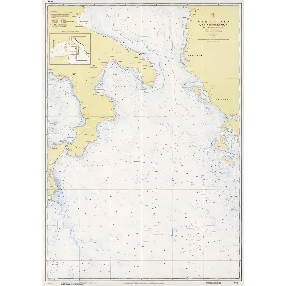 Carta nautica IIM 1504 Mare Ionio – Istituto Idrografico della Marina