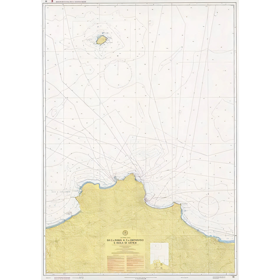 Carta nautica IIM 16 Da Capo Rama a Capo Zafferano e Isola Ustica – Istituto Idrografico della Marina