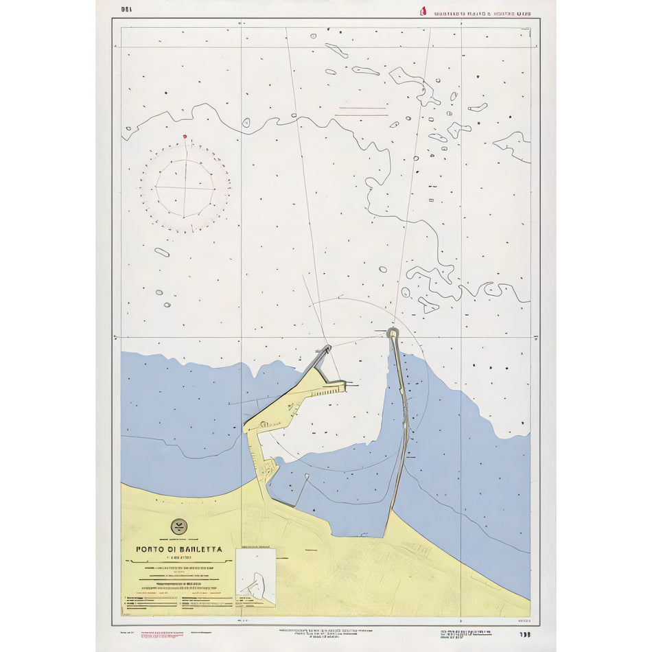 Carta nautica IIM 198 Porto di Barletta – Istituto Idrografico della Marina