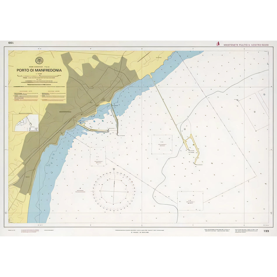 Carta nautica IIM 199 Porto di Manfredonia – Istituto Idrografico della Marina