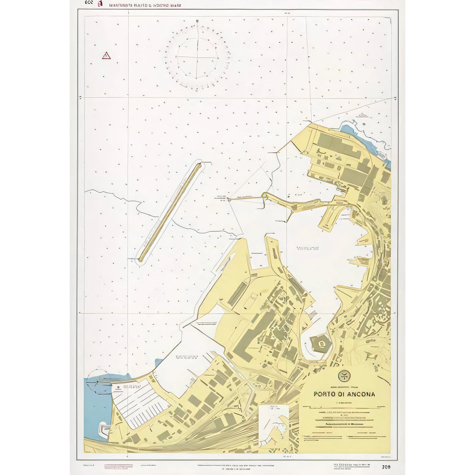 Carta nautica IIM 209 Porto di Ancona – Istituto Idrografico della Marina