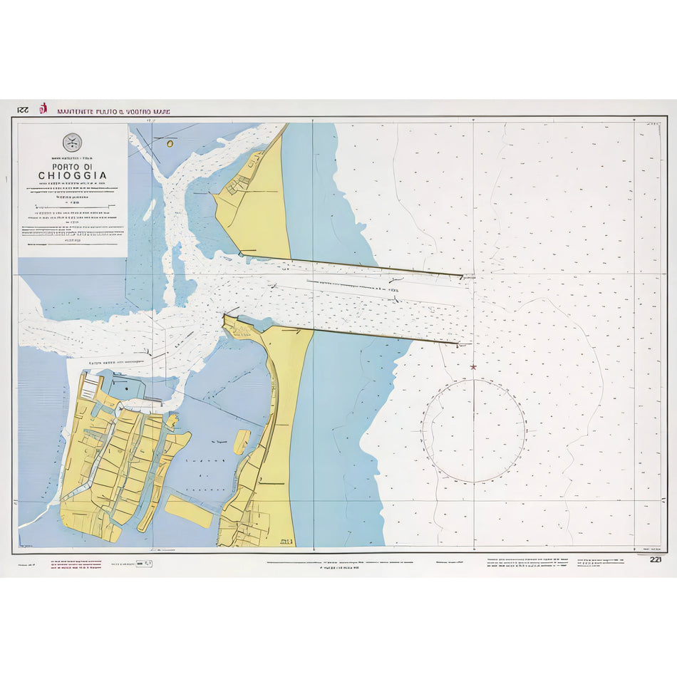 Carta nautica IIM 220 Porto di Chioggia – Istituto Idrografico della Marina