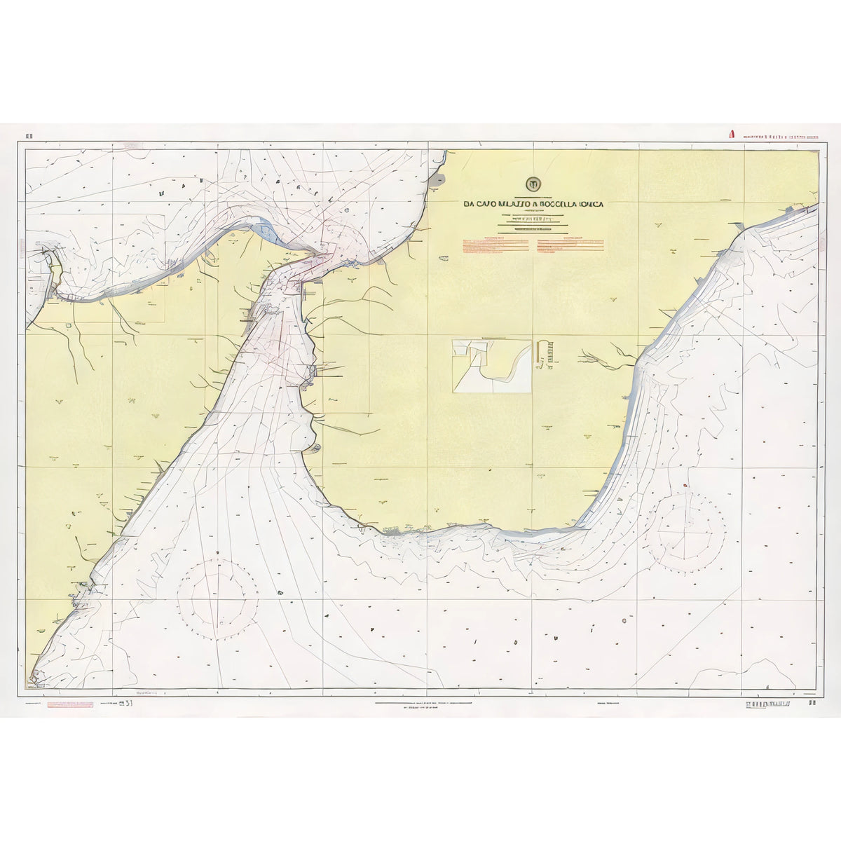 Carta nautica IIM 23 Da Capo Milazzo a Roccella Ionica – Istituto Idrografico della Marina