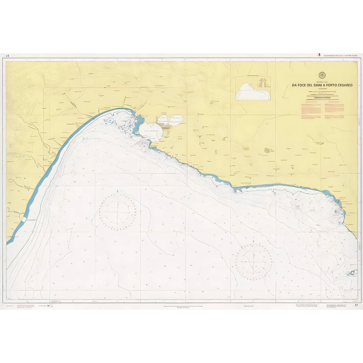 Carta nautica IIM 27 Da Foce del Sinni a Porto Cesareo – Istituto Idrografico della Marina