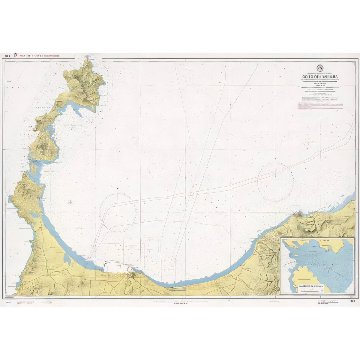 Carta nautica IIM 289 Golfo dell’Asinara – Passaggio dei Fornelli – Istituto Idrografico della Marina
