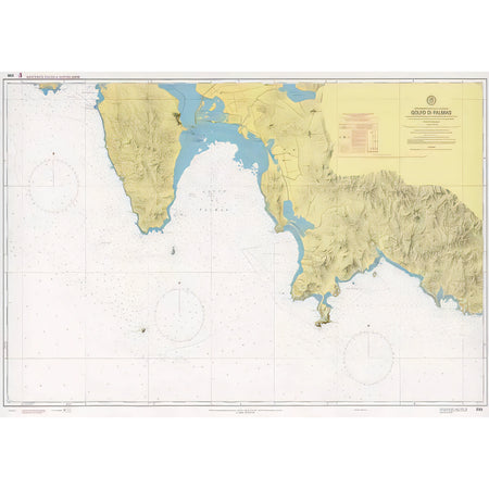 Carta nautica IIM 298 Golfo di Palmas – Istituto Idrografico della Marina