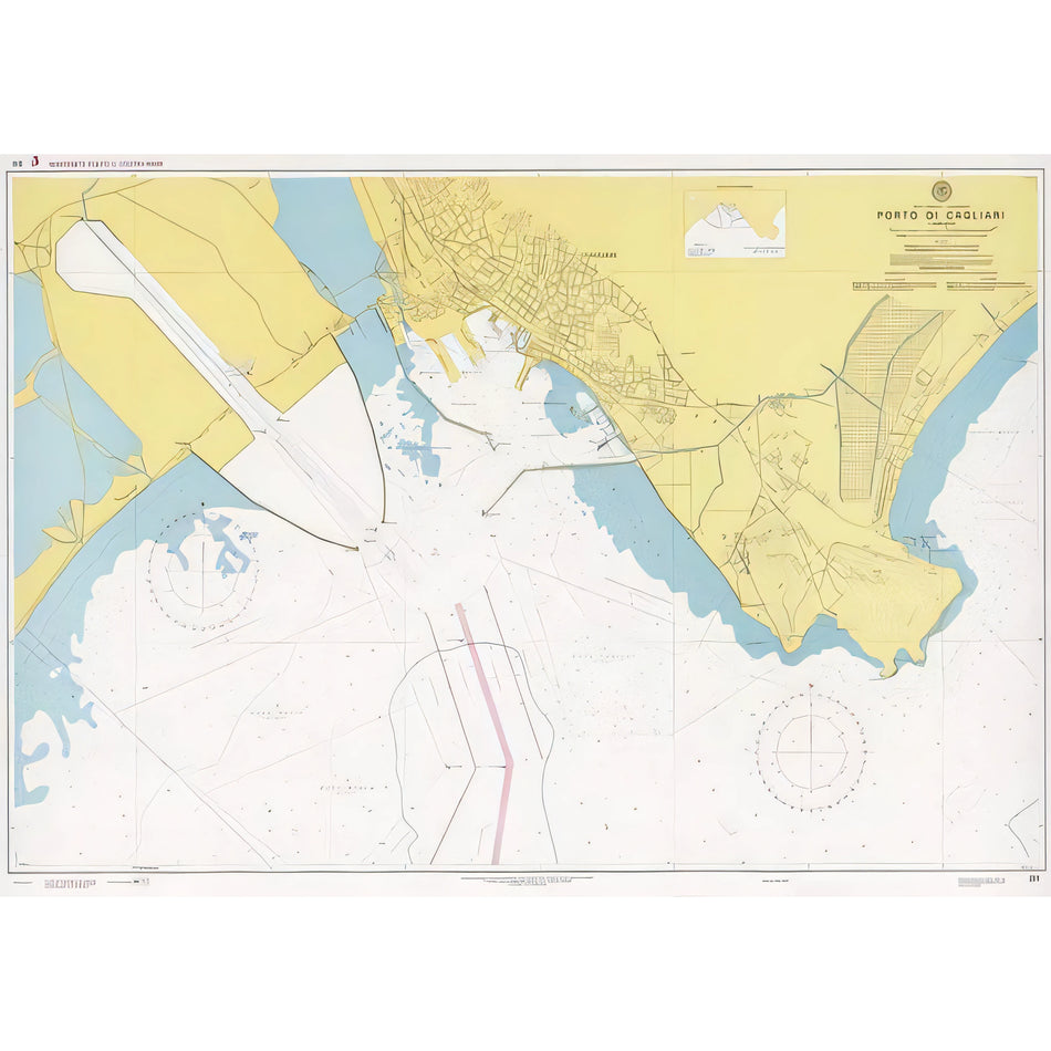 Carta nautica IIM 311 Porto di Cagliari – Istituto Idrografico della Marina