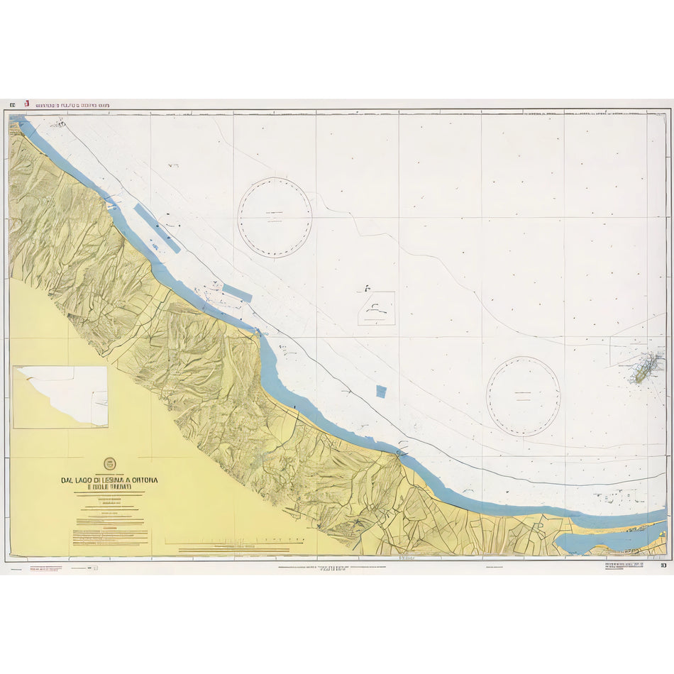 Carta nautica IIM 33 Dal Lago di Lesina a Ortona e Isole Tremiti – Istituto Idrografico della Marina