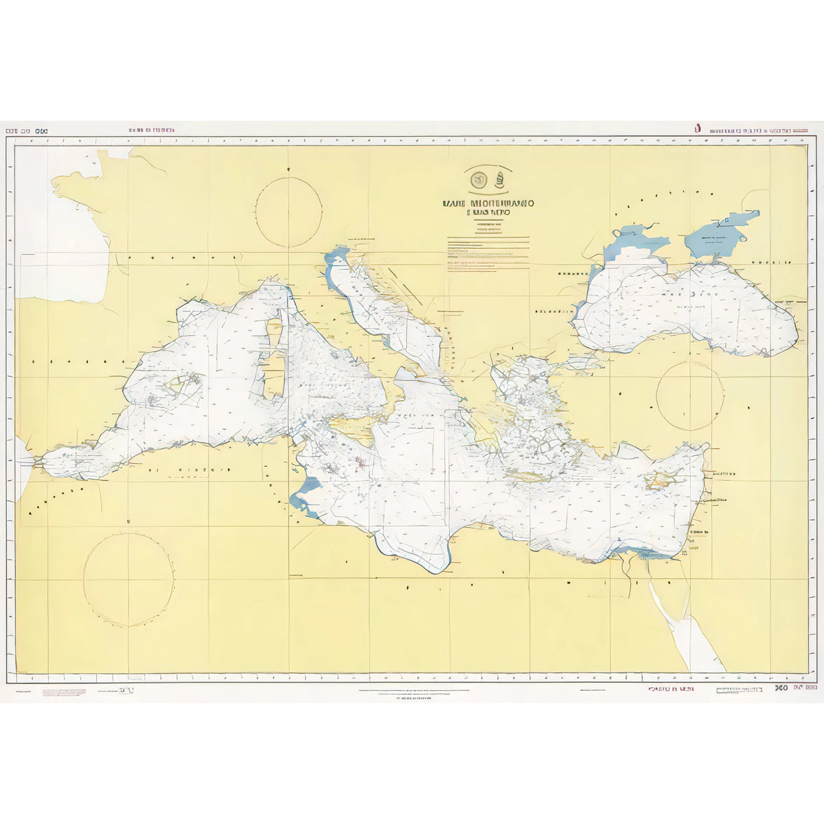 Carta nautica IIM 360 Mare Mediterraneo e Mar Nero – Istituto Idrografico della Marina