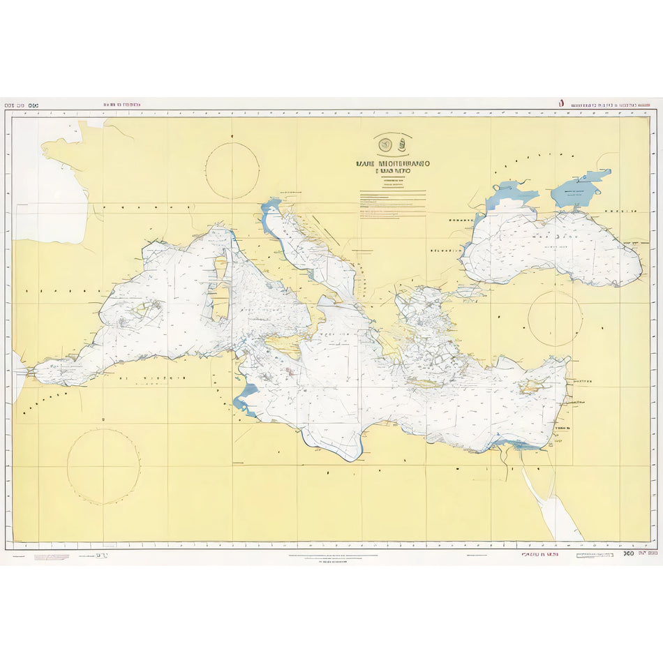 Carta nautica IIM 360 Mare Mediterraneo e Mar Nero – Istituto Idrografico della Marina