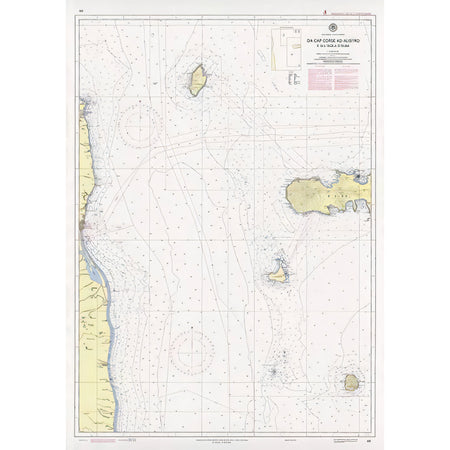 Carta nautica IIM 40 Da Cap Corse ad Alistro e all’Isola d’Elba – Istituto Idrografico della Marina