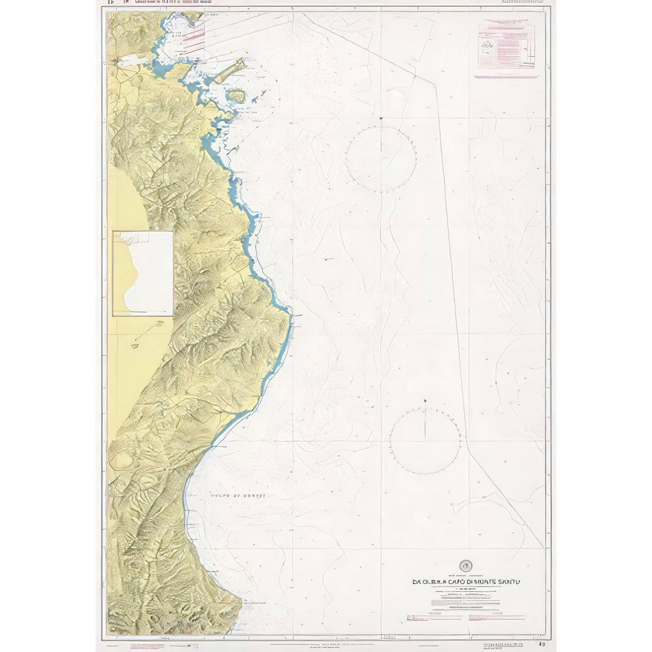 Carta nautica IIM 43 Da Olbia a Capo di Monte Santu – Istituto Idrografico della Marina
