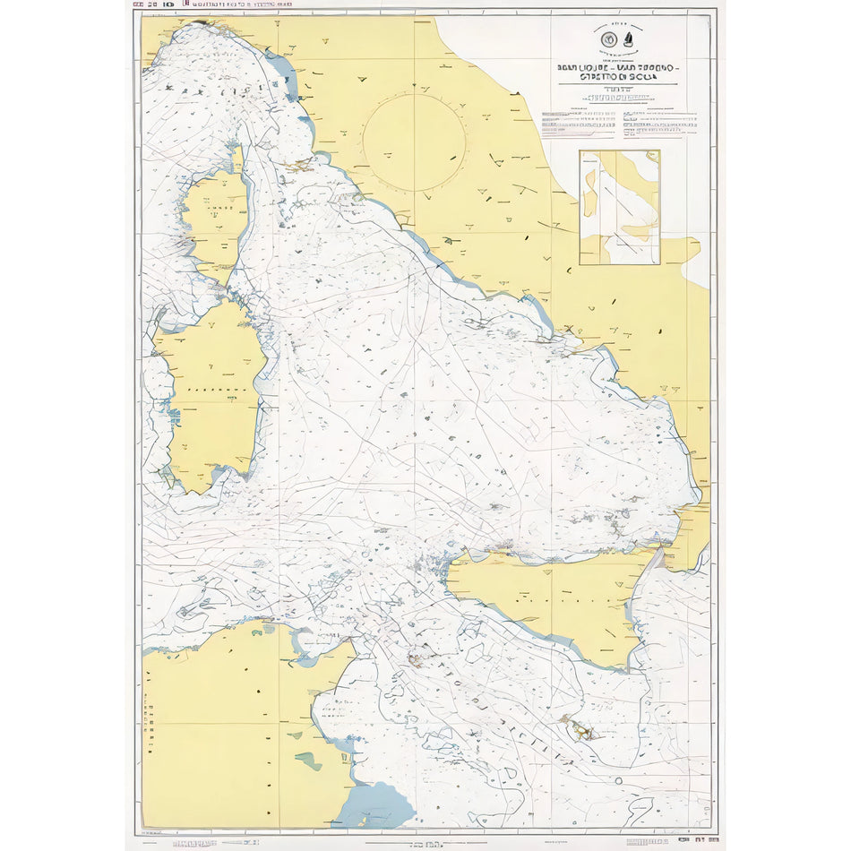 Carta nautica IIM 434 Mar Ligure – Mar Tirreno – Stretto di Sicilia – Istituto Idrografico della Marina