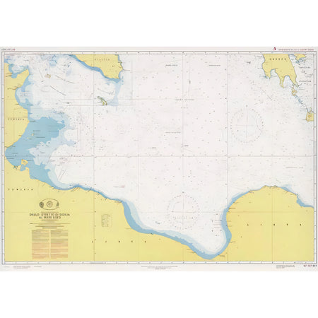Carta nautica IIM 437 Dallo Stretto di Sicilia al Mare Egeo – Istituto Idrografico della Marina
