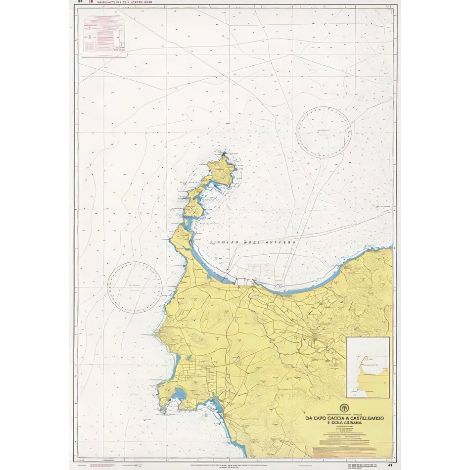 Carta nautica IIM 49 Da Capo Caccia a Castelsardo e Isola Asinara – Istituto Idrografico della Marina