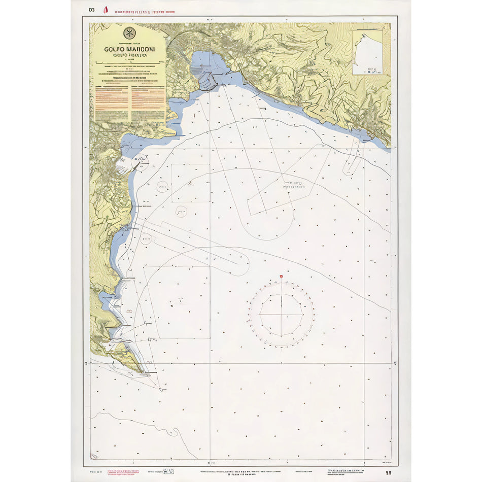 Carta nautica IIM 58 Golfo Marconi (Golfo Tigullio) – Istituto Idrografico della Marina