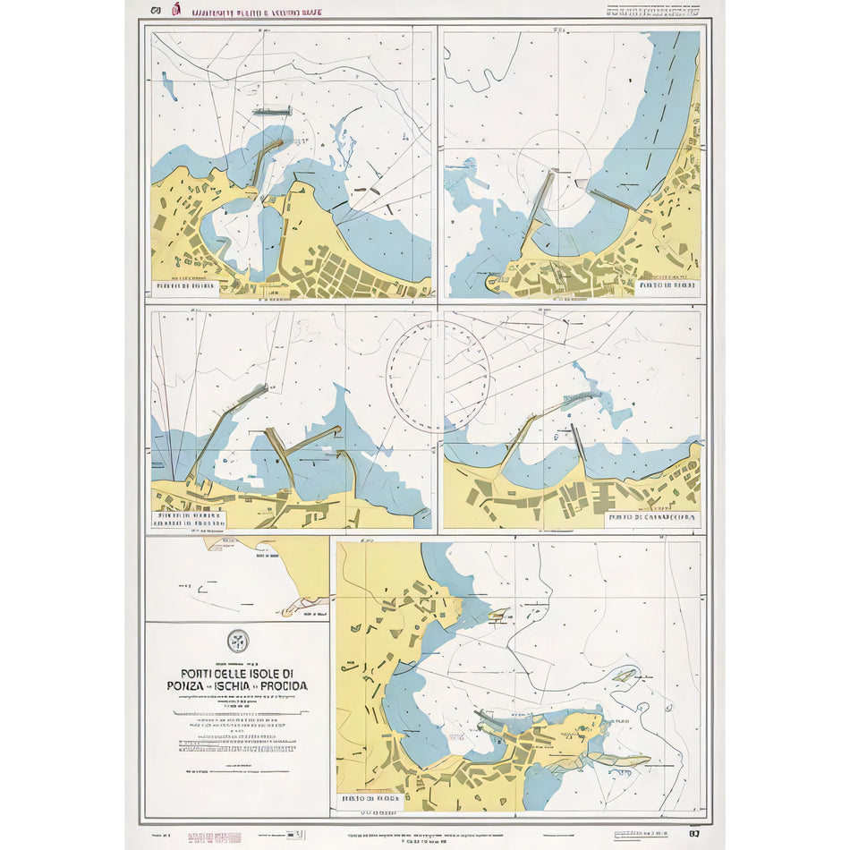 Carta nautica IIM 82 Porti delle Isole di Ponza – Ischia – Procida – Istituto Idrografico della Marina