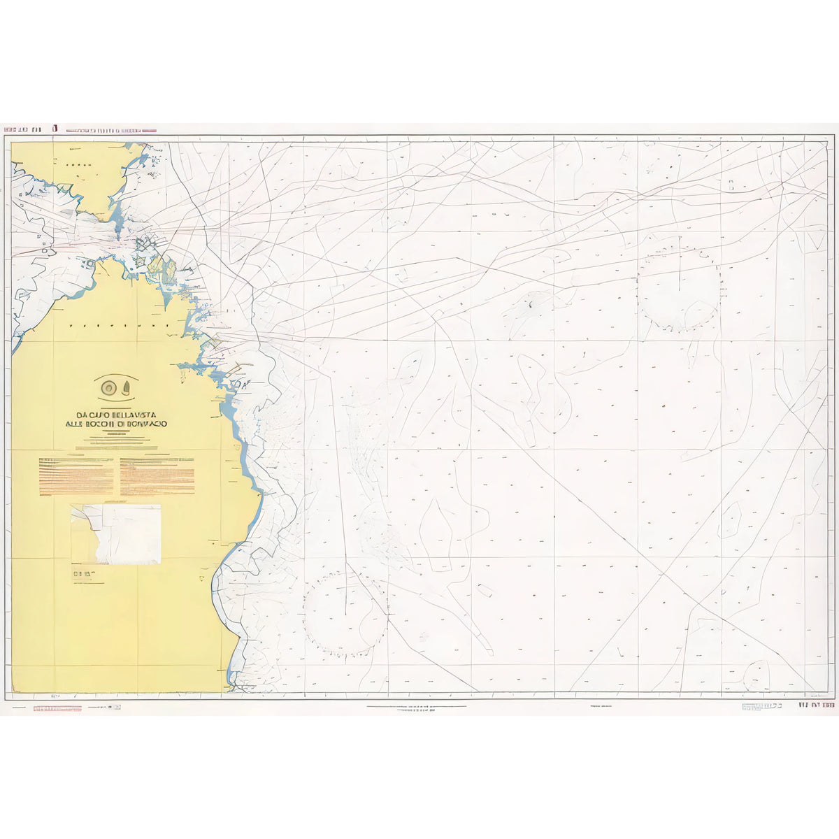 Carta nautica IIM 912 Da Capo Bellavista alle Bocche di Bonifacio – Istituto Idrografico della Marina