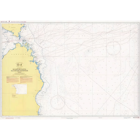 Carta nautica IIM 912 Da Capo Bellavista alle Bocche di Bonifacio – Istituto Idrografico della Marina