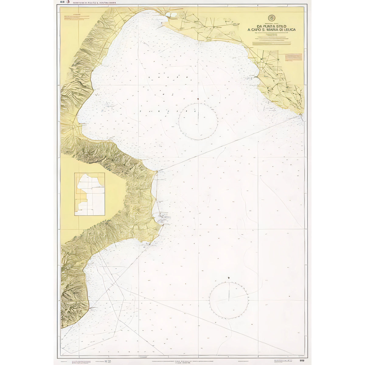 Carta nautica IIM 919 Da Punta Stilo a Capo S. Maria di Leuca – Istituto Idrografico della Marina