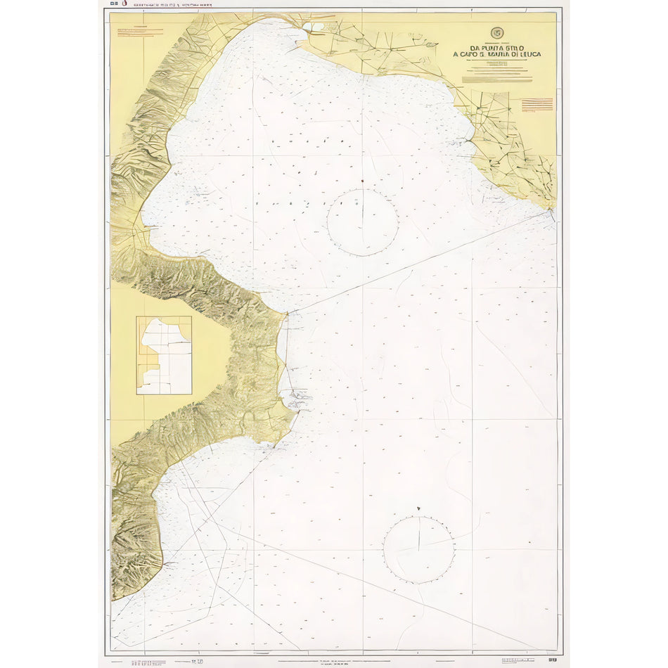 Carta nautica IIM 919 Da Punta Stilo a Capo S. Maria di Leuca – Istituto Idrografico della Marina