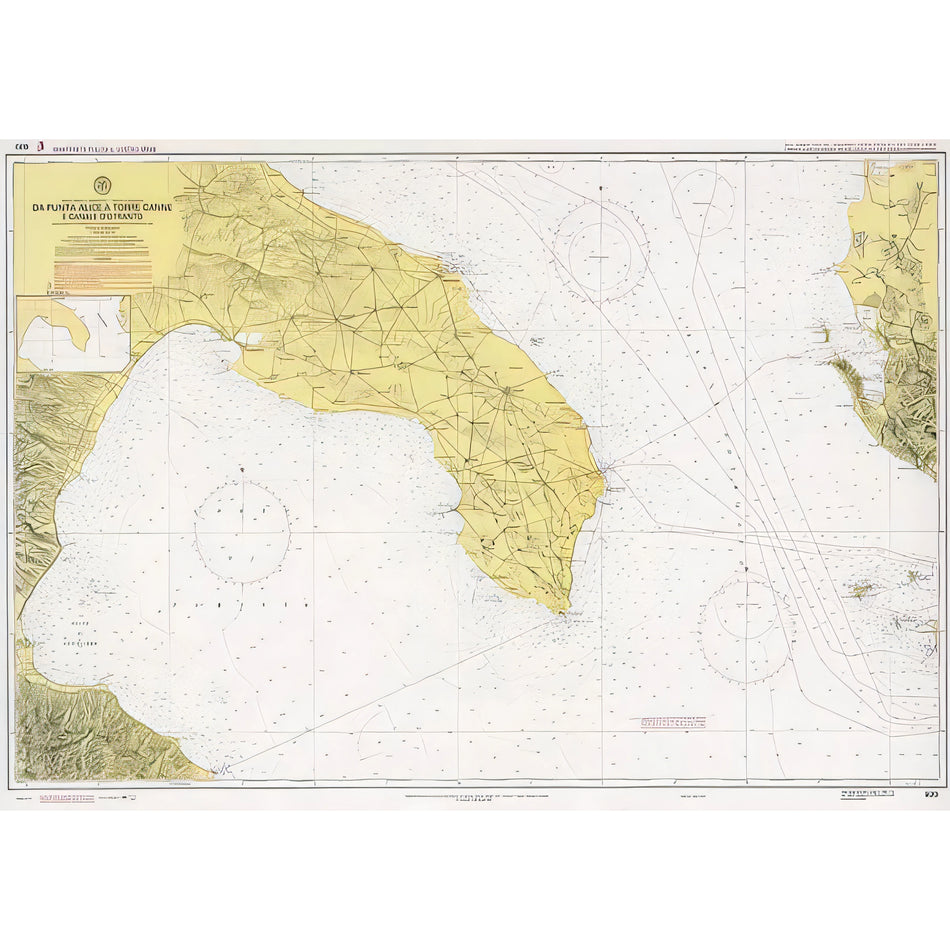 Carta nautica IIM 920 Da Punta Alice a Torre Canne e Canale d’Otranto – Istituto Idrografico della Marina