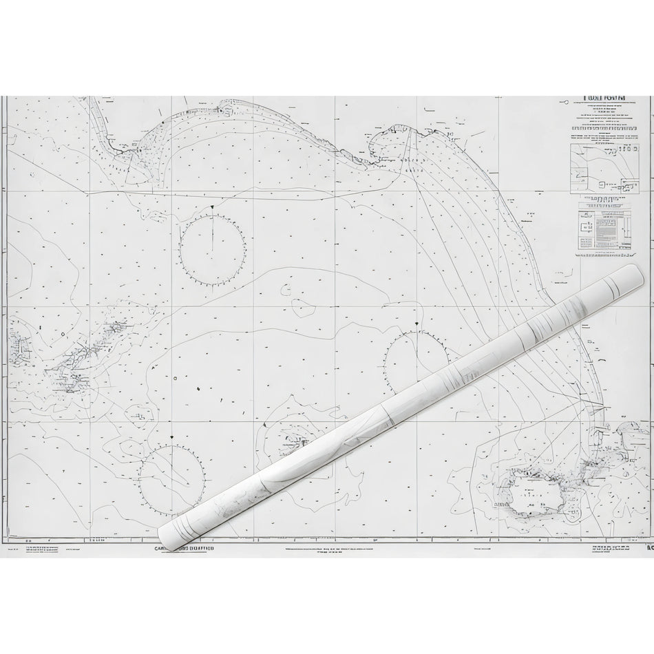 Carta didattica IIM 9/D Da Capo Circeo a Ischia e Isole Pontine – Istituto Idrografico della Marina